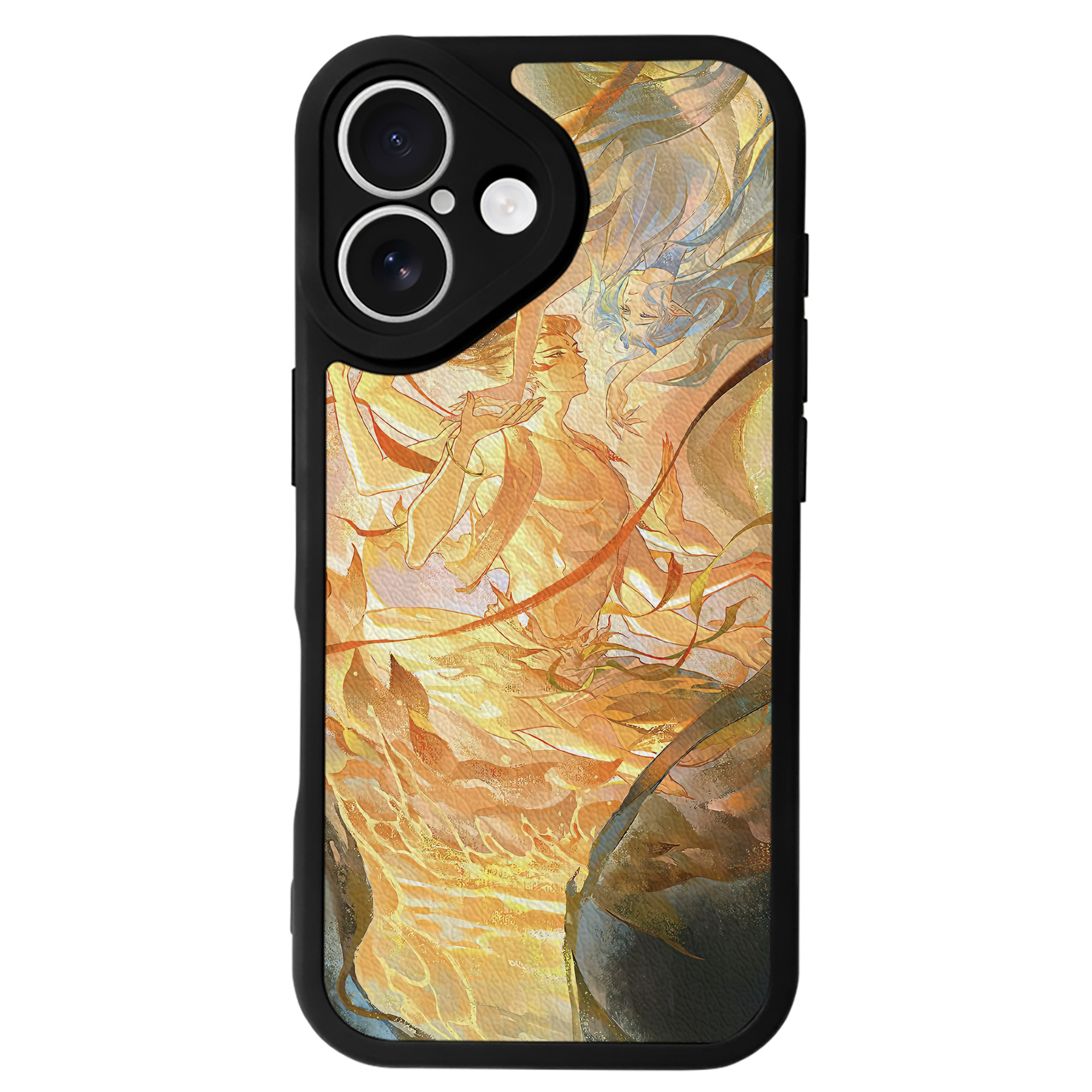 （画像用） Ne Zha 2 ナタ 魔童の大暴れ 【iPhone 16シリーズ対応】シリコンスマホケース（レザー調） 材質：シリコン